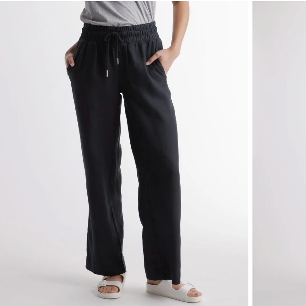 Quince wide-leg linen pants